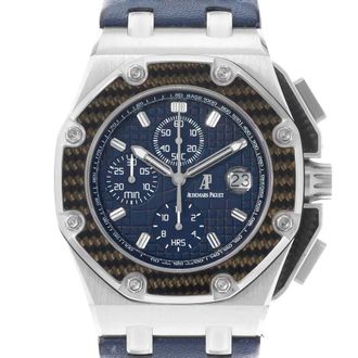 Audemars Piguet Pre-owned Audemars Piguet Royal Oak Offshore Chronograph Automatic Blue Dial Mens Watch 26030PO.OO.D021IN.01