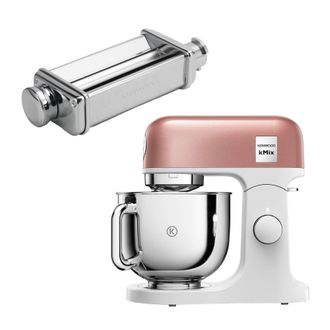 Kenwood 5L kMix Stand Mixer Apricot Pink & Lasagne Roller