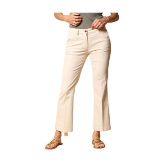 Mason's Pantaloni Chino Donna Tromba Slim Fit - - Trousers - Donna - Beige - M