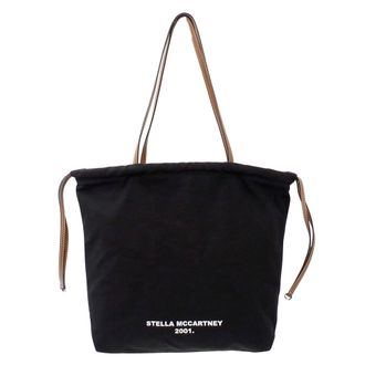 Stella McCartney Stella Mccartney Black Canvas Handbag Tote Bag (Pre-Owned)