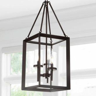 Jonathan Y Designs Anna 12 3-light Metal/Glass LED Pendant