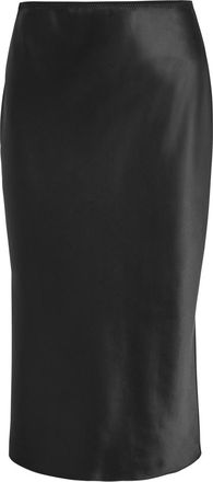 Joseph Isaak Silk Midi Slip Skirt - Black - 44 (UK16 / XL)
