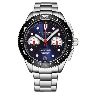 St&uuml;hrling Monaco Chronograph Quartz Blue Dial Mens Watch M17168