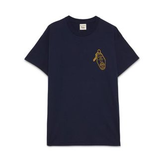 Roy Rogers T-Shirts, male, Blue, Size: M T-Shirt manica corta