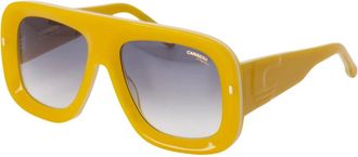 Carrera Sunglasses, unisex, Yellow, Size: 57 MM Flaglab 18 Two-Tone Oversized Shield Sunglasses