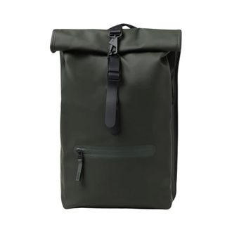 Rains Backpacks, male, Green, ONE SIZE, Rolltop Backpack
