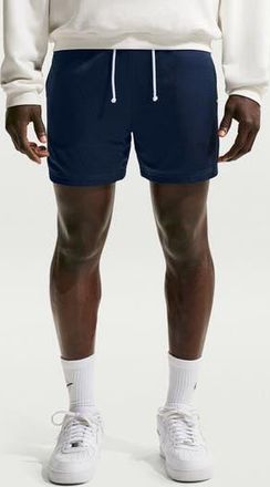 Nike Standard Issue 5-Inch Practice Mesh Basketball Shorts in Midnight Navy/Pale Ivory at Nordstrom Rack, Size X-Large