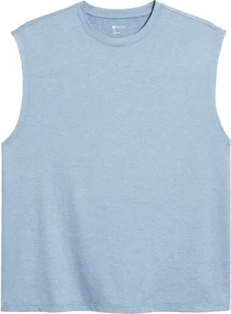 Zella Dynamic Tank in Blue Dewdrop Heather at Nordstrom, Size Xx-Large