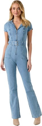 Guess Nikita Flared Denim Jumpsuit