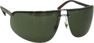 Gucci Pre-owned Vintage Zonnebril - Dames - Vintage Accessoires - Groen - ONE Size - Vintage
