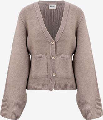 Khaite Gekn&ouml;pfter Kaschmir-Cardigan mit V-Ausschnitt The Scarlet