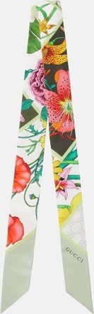Gucci Printed twill silk scarf