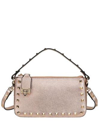 Tiffany & Fred Metallic Studded Convertible Shoulder Bag