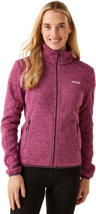 Regatta Womens/Ladies Newhill Marl Full Zip Fleece Jacket (16 UK) (Violet)