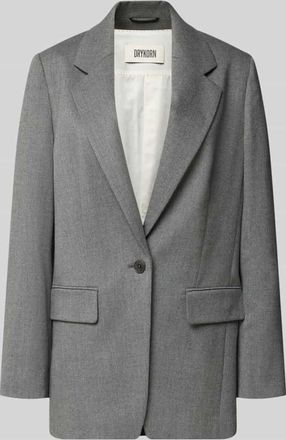 Drykorn Drykorn Relaxed Fit Blazer mit Pattentaschen Modell GLENDALE in Mittelgrau Melange, Gr&ouml;&szlig;e 40