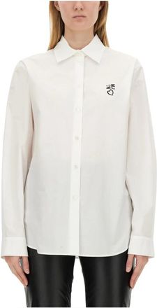 Moschino Painter Shirt - Dames - Overhemden - Wit - S - Overhemden