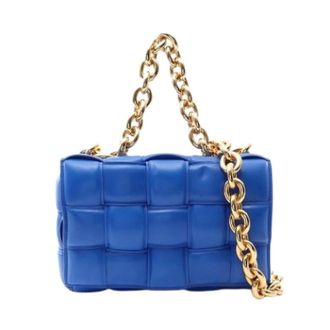 Bottega Veneta Pre-owned Shoulder Bag - Dames - Pre-owned - Blauw - Maat: ONE Size Leer