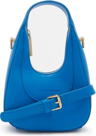Chiara Ferragni Blauwe Faux Leren Crossbody Tas - Dames - Handtassen - Blauw - ONE Size - Tassen