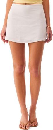 SNDYS Anise Micro Miniskirt in Off White at Nordstrom, Size X-Large