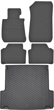 OEM Juego De Alfombrillas De Goma Para Coche Y Alfombrilla Para Maletero Para Bmw Serie 3 E91 Kombi Touring (2004-2011)