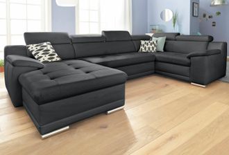 Sit&more Wohnlandschaft »Top Andiamo U-Form« mit Kopfteilverstellung, wahlweise mit Bettfunktion