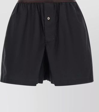 Christophe Lemaire tailored boxer shorts button detail pockets