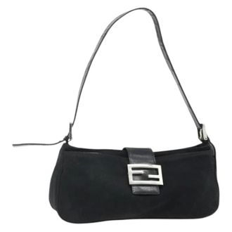 Fendi Pre-owned Shoulder Bags, female, Black, Size: ONE SIZE Pre-owned Vintage Shoulder Bag