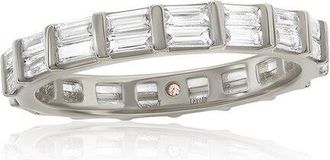 Suzy Levian Suzy Levian Silver Cz Eternity Ring
