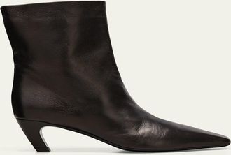 Khaite Arizona Leather Ankle Booties