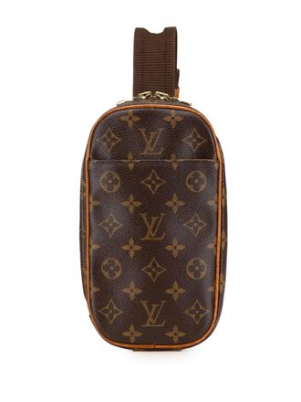 Louis Vuitton Borsa a tracolla Pochette Gange con monogramma 2004 - Marrone