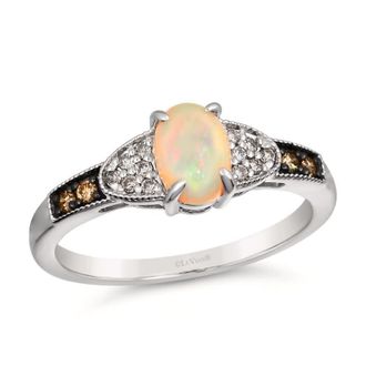 Le Vian Ladies Neopolitan Opal Rings set in 14K Vanilla Gold