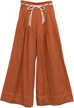 Zimmermann Pantaloni con lacci - Marrone