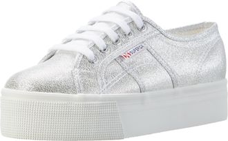 Superga Womens 2790-lamew Sneaker, Silver (silver), 5.5 UK