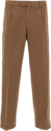 BRIGLIA 1949 Margutta D Broek - Heren - Straight fit broeken - Bruin - S - Katoen - Broeken