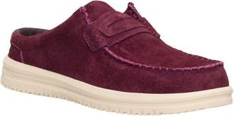 Hey Dude Wally NXT Suede Loafer Mule in Fig Purple at Nordstrom, Size 12