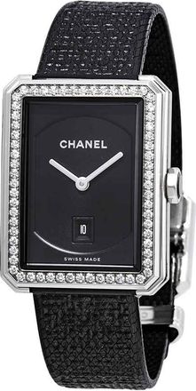 Chanel Boy-Friend Black Dial Ladies Watch H5318