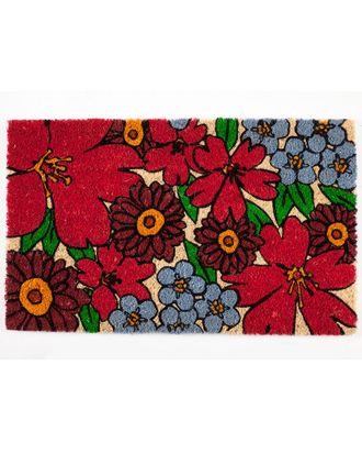 Entryways Forget-Me-Nots Coir Doormat