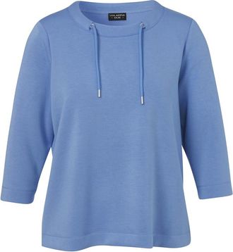 Via Appia Due Dames, Tops, Blauw, Maat: 5XL Katoen