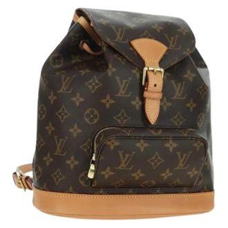 Louis Vuitton Pre-owned Backpacks, female, Brown, Size: ONE SIZE Pre-owned Monogram Canvas Backpack
