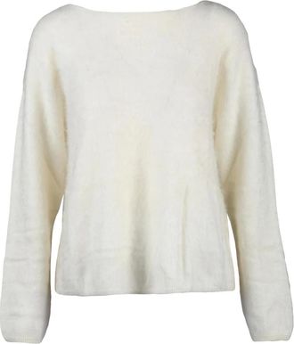 KANGRA Truien & Vesten, Dames, Wit, M, Kasjmier, Pullover met ronde hals