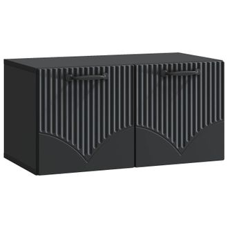 vidaXL Mueble Para Tv De Pared Negro 59,5 X 31 X 30 Cm Vidaxl