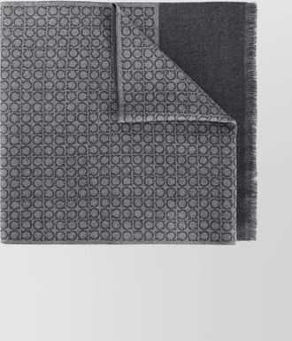 Ferragamo wool logo-print scarf