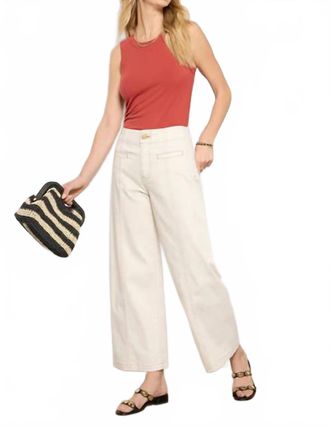 Kut from the Kloth Meg Wide Leg With Contrast Stitch Jeans In Canvas