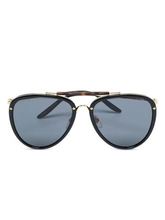 Gucci pilot-frame sunglasses - Black