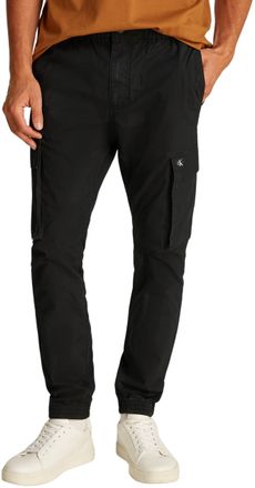 Calvin Klein Mens Skinny Fit Cargo Trousers, Black (Ck Black), 34W