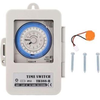OEM Temporizador Mec&aacute;nico De 24 Horas Con Cubierta Transparente, Interruptor Temporizador M&iacute;nimo De 15 Minutos Para Dispositivo De Producci&oacute;n De Alumbrado