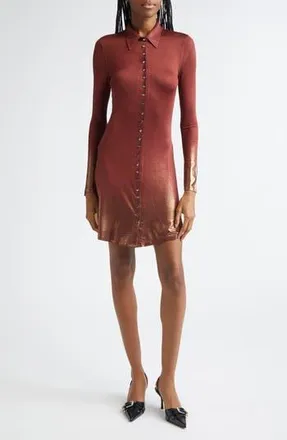 Diesel D-Pol Minidress in Brown at Nordstrom Rack, Size X-Large