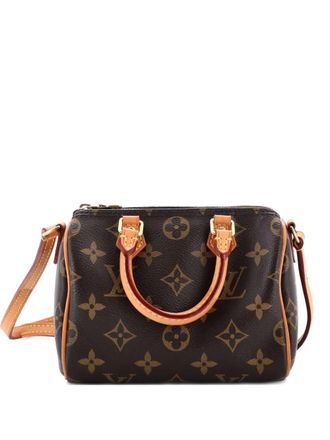 Louis Vuitton Speedy Bandouliere Bag Monogram Canvas Nano crossbody bag - women - Fabric - One Size - Brown