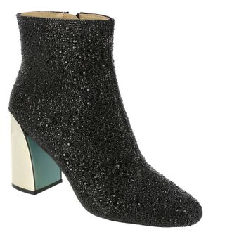 Betsey Johnson Womens Hugo Ankle Bootie In Black