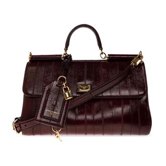 Dolce & Gabbana My Sicily Medium Bag - Bags - Mujer - Rojo - ONE SIZE